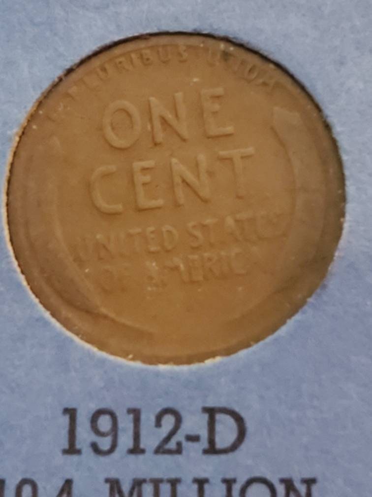 1912d better date Lincoln wheat center coin denver mint