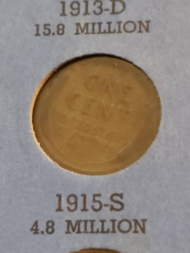 1915s san Francisco wheat cent copper penny semi key date