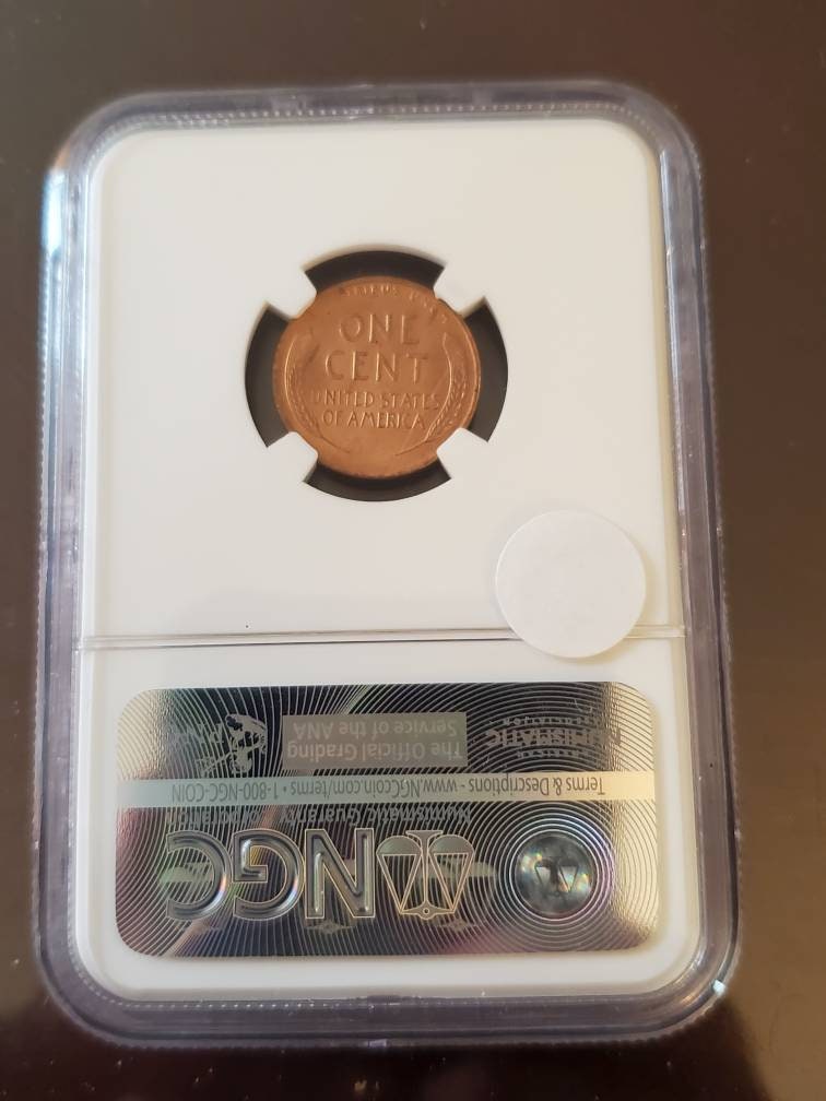 1944s wheat cent better date gem mint state ngc ms66 red graded coin