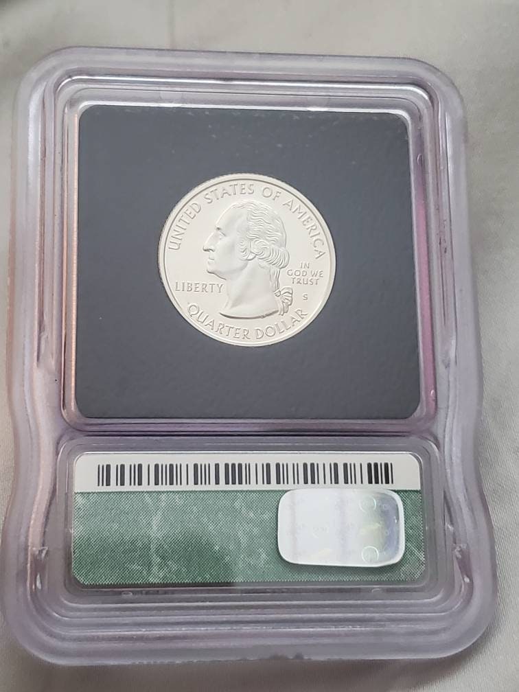 1999s icg graded proof silver quarter Connecticut