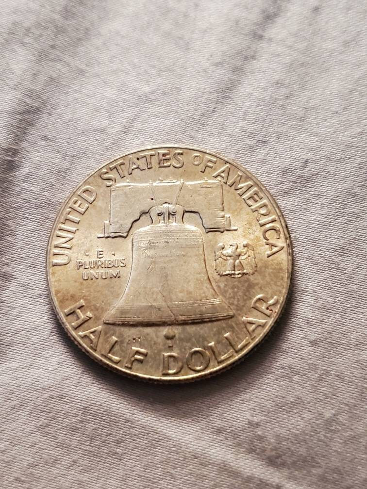 1949 Ben Franklin silver half dollar high grade early second year date