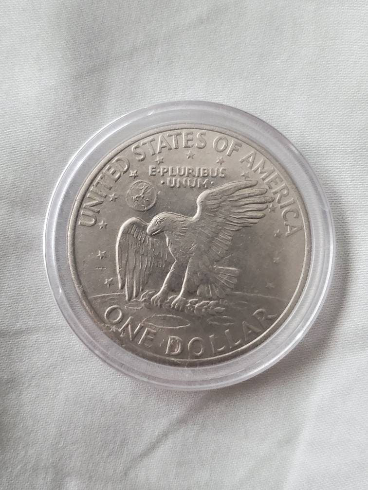 Patriotic painted ike dollar army navy coast guard one dollar veterans
