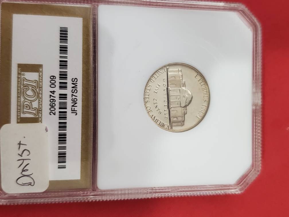 1967 special mint set graded ms67cameo nickel rare this nice pci old holder