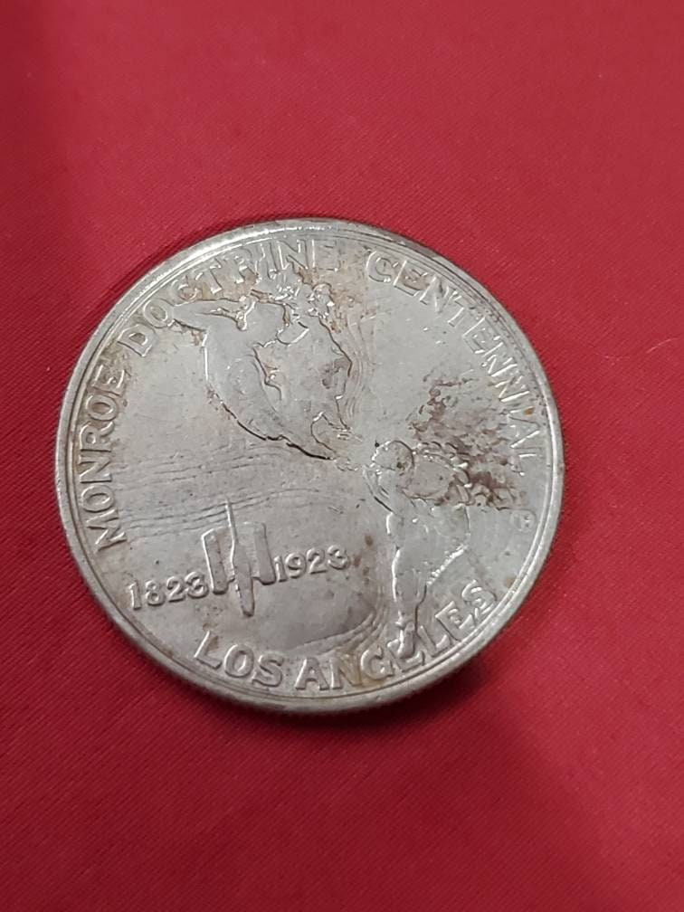 1923s Monroe Adam's treaty doctrine commemorative half dollar free shipping