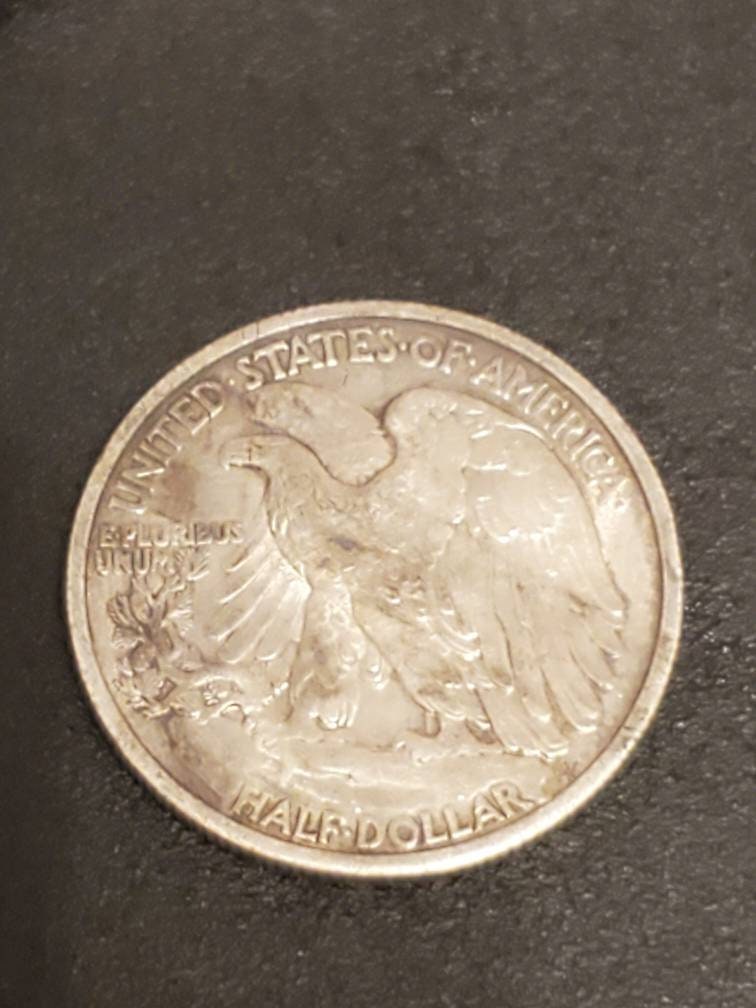 1934 walking liberty half dollar earlier date au + coin