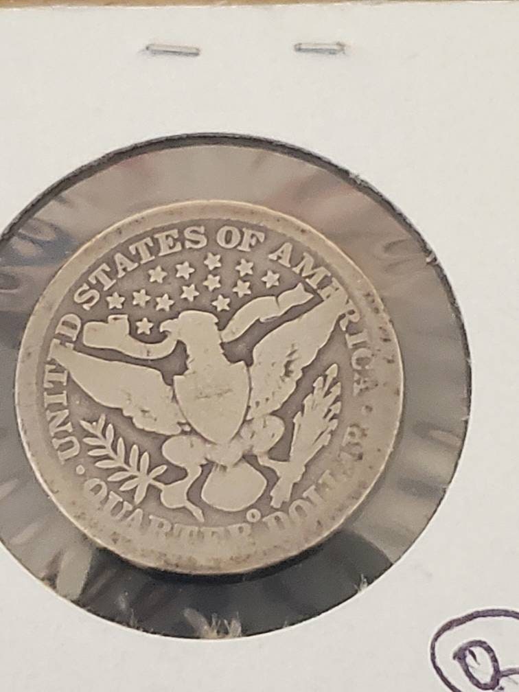 1895o barber quarter better date silver quarter