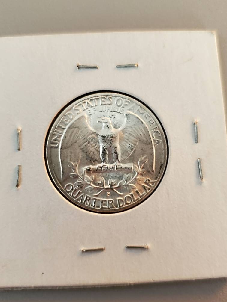 1952s silver Washington quarter gem bu uncirculated