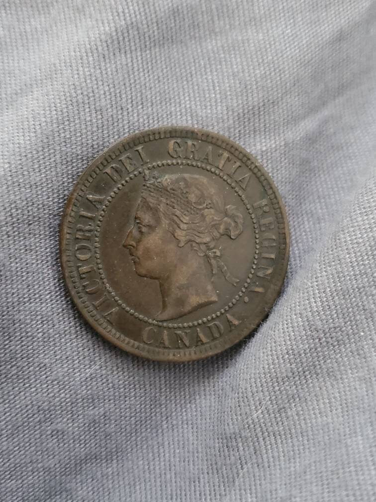 1888 Canada large copper cent nice original very fine to extra fine