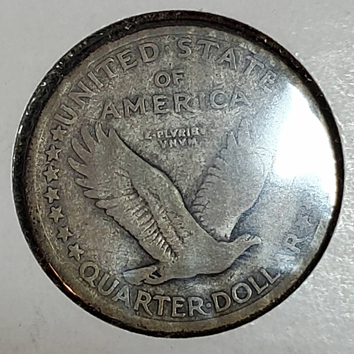 1917 type one standing liberty silver quarter very good plus coin free shipping