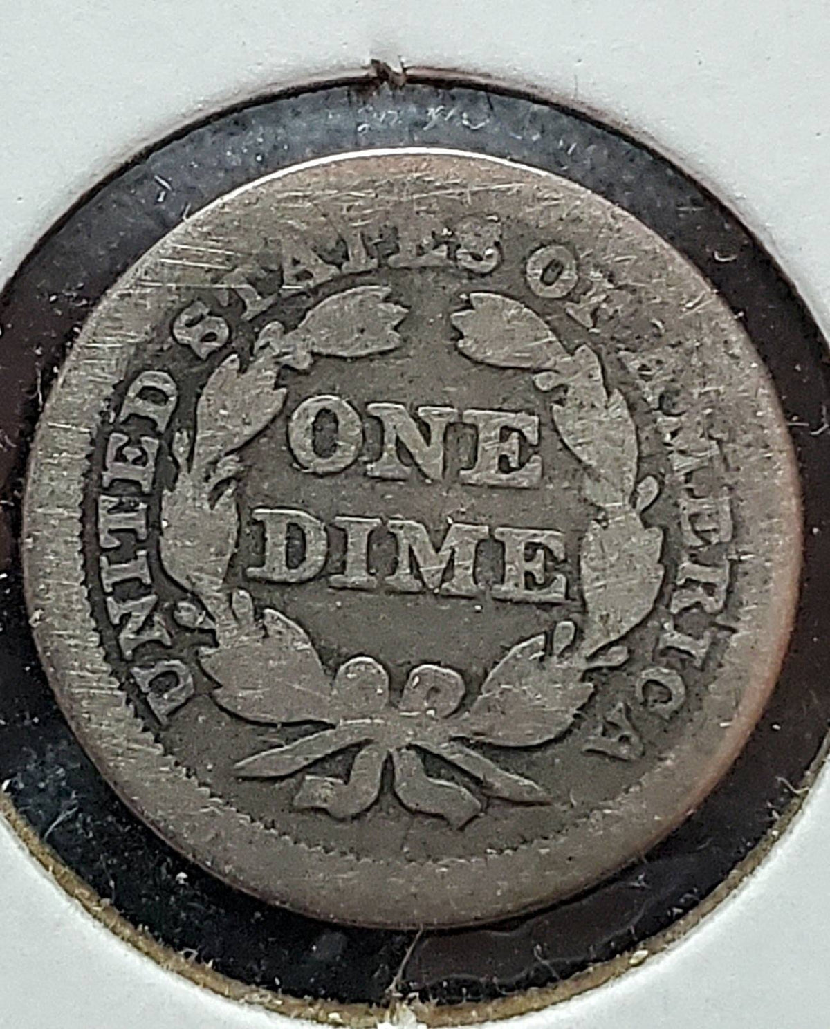 1853 with arrows seated liberty silver dime estate coin