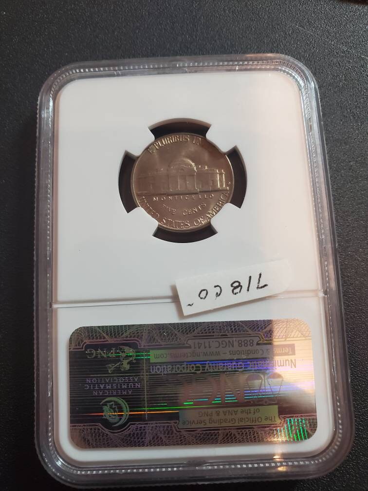 1950d key date Jefferson nickel coin ngc graded ms65