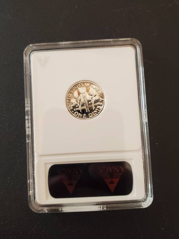 1964 proof silver Roosevelt dime breen variety rare anacs graded