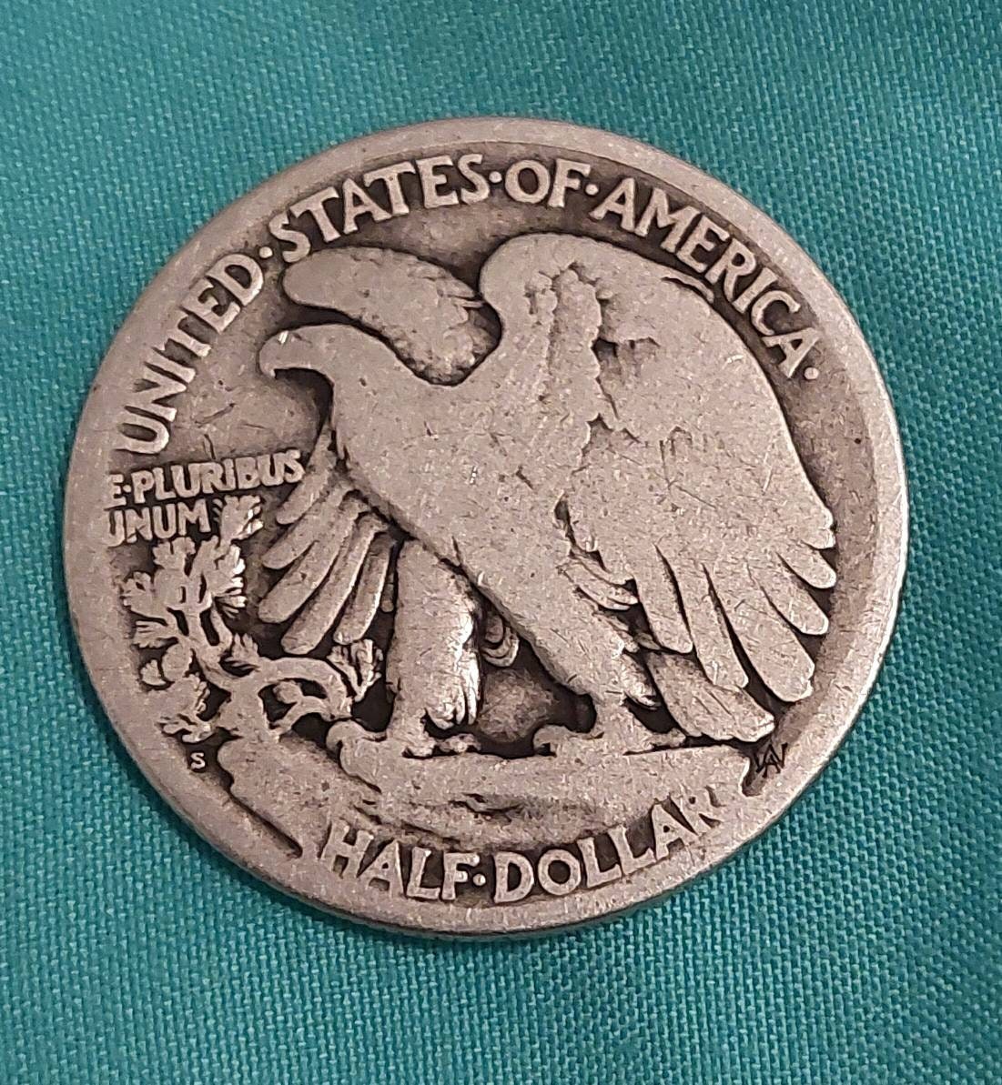 1919s walking liberty silver half dollar better early date, 90 percent silver rare us coin