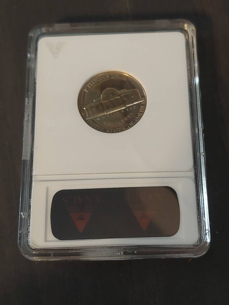1964 Jefferson nickel proof, old anacs soapbox graded proof67