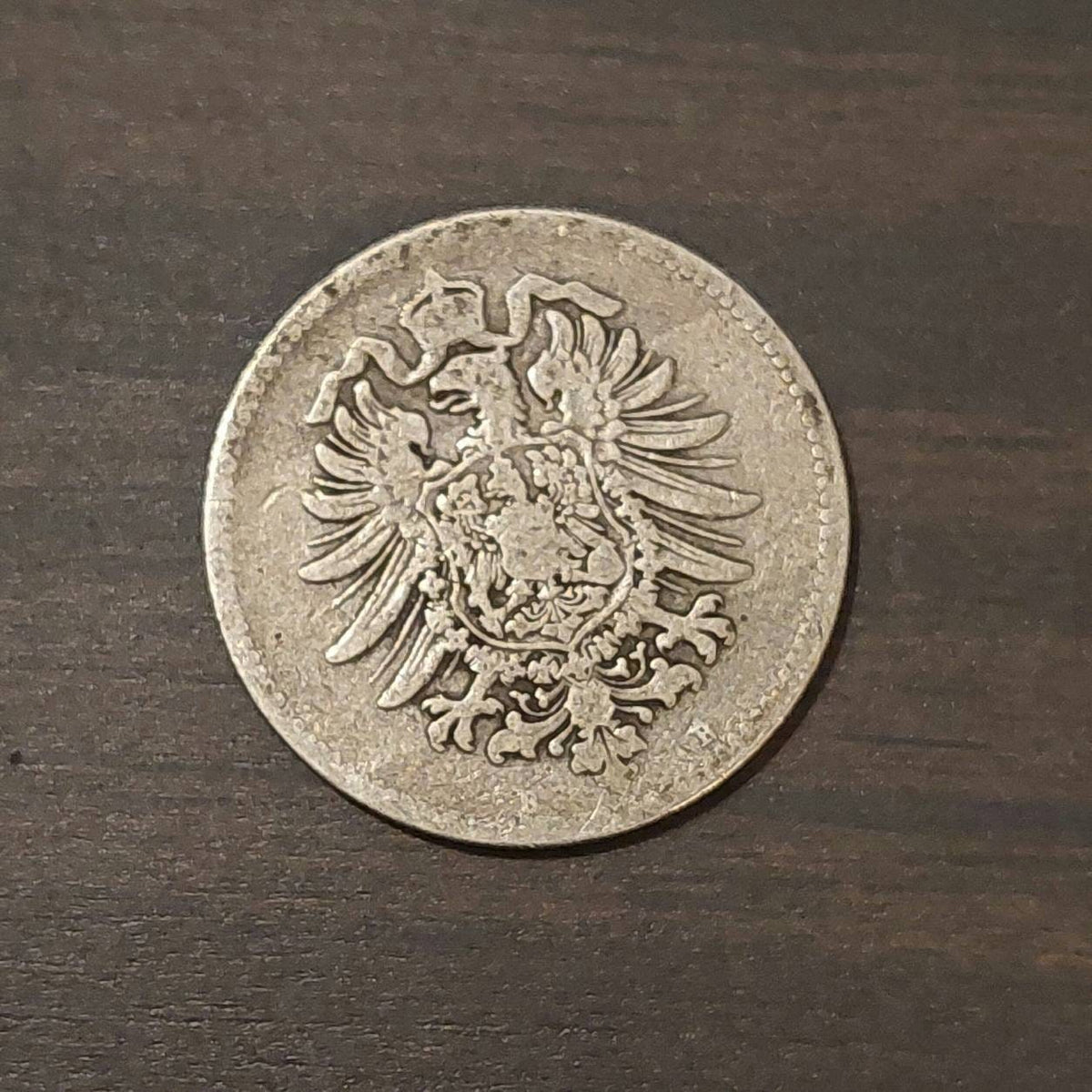 1870s date German empire silver 1 mark coin, i have two of these silver german coins