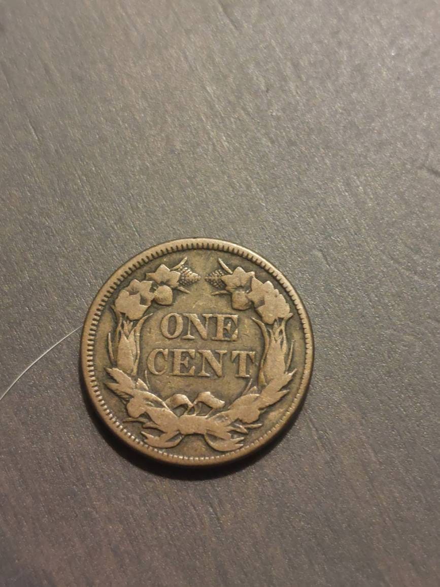 1857 flying eagle cent, us coin collecting, fine condition antique type coin post civil war small cent historic coin, free shipping