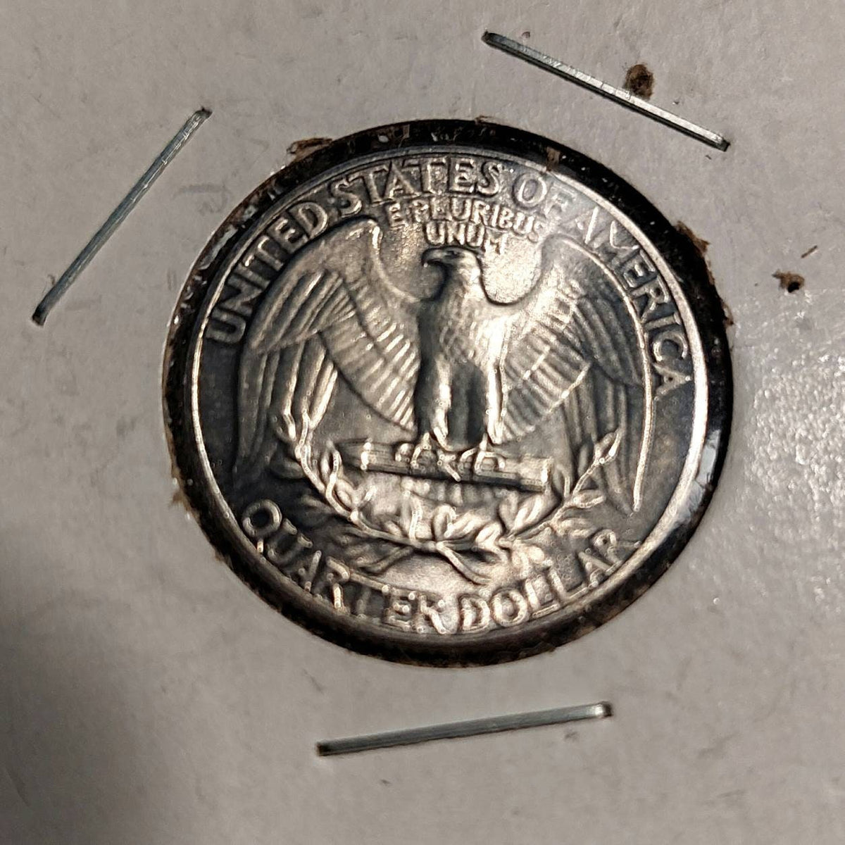1934 silver quarter mint state toned ms63 or ms64 Washington head 25 cent piece, 90 percent silver rare this nice
