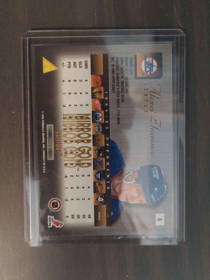 1996 pinnacle select alexei zhamnov sports card. Mint condition