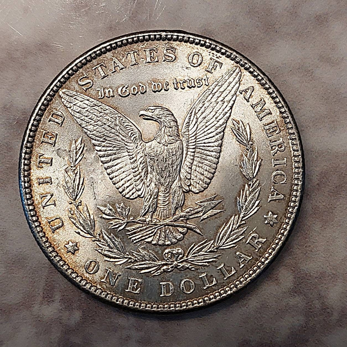 1883p morgan silver dollar, uncirculated mint state coin, free shipping