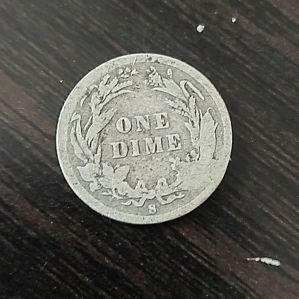 1895s barber silver dime, Scarce key date coin, desirable san Francisco American 1800s coin, gifts for him