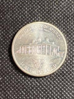 George Washington Silver Half Dollar coin, 1982d commemorative half , us coin collecting, 90 percent silver coin