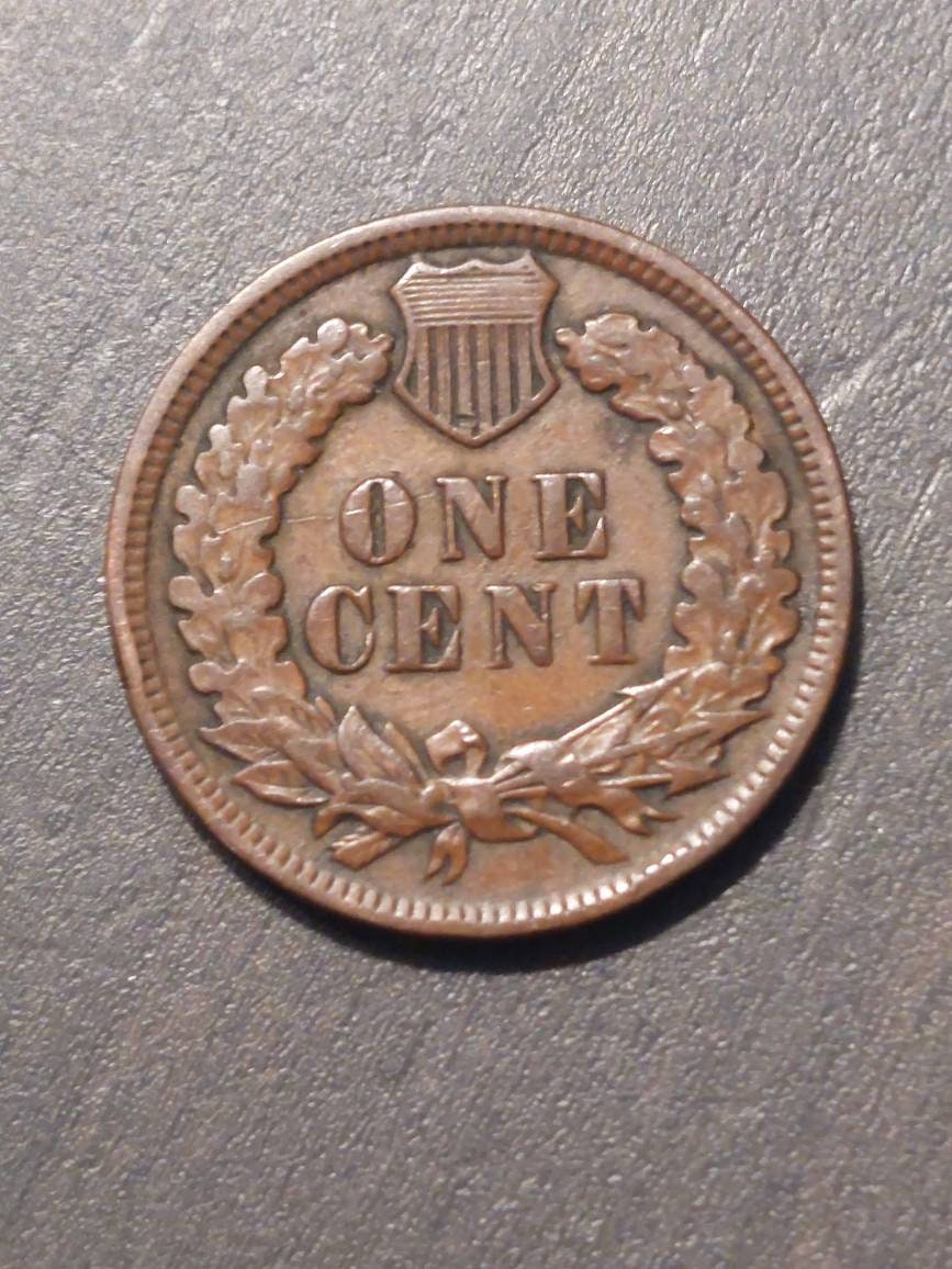 1898 indian head penny, very fine/extra fine full liberty coin, great example 1800s antique coin with free gift