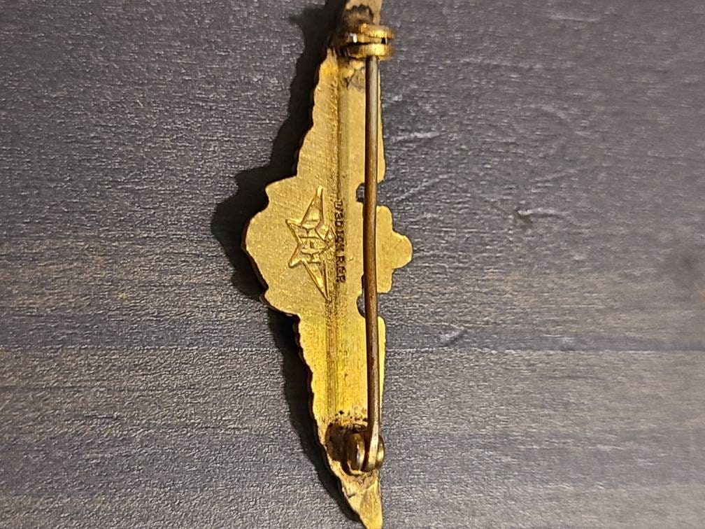 Vintage us airforce pilot wings, 14k gold filled collectible lapel pin