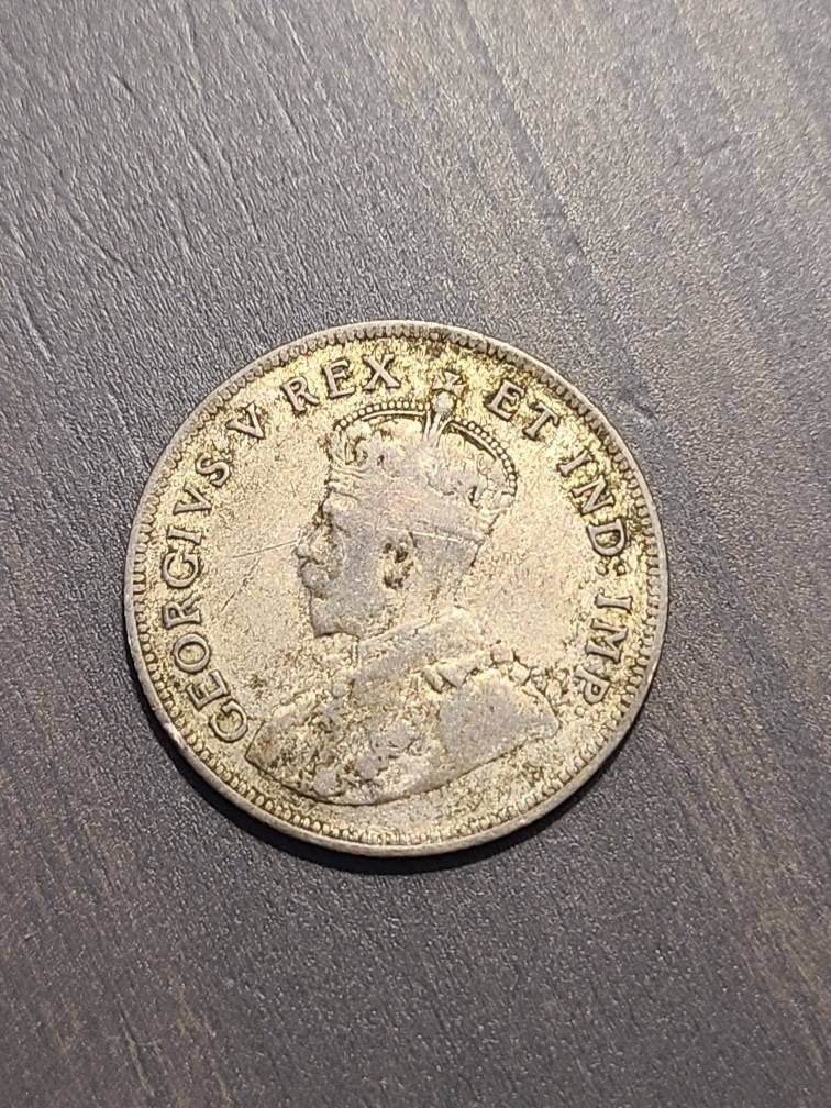 1922 east Africa silver shilling coin, antique collectible Ghana world coin