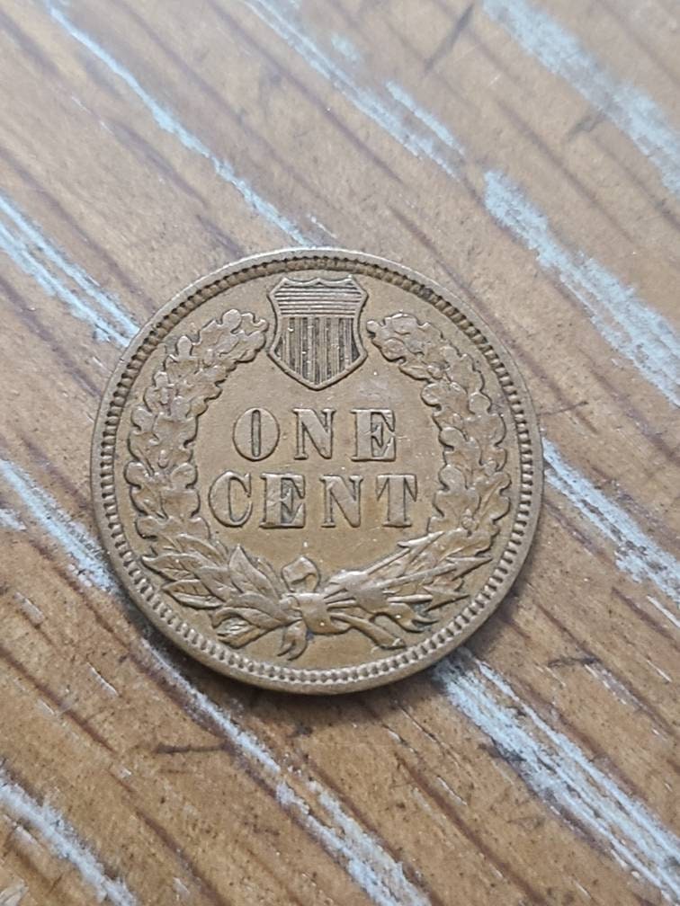 1909 indian head cent original 100 year old last year penny, high grade almost uncirculated coin collecting