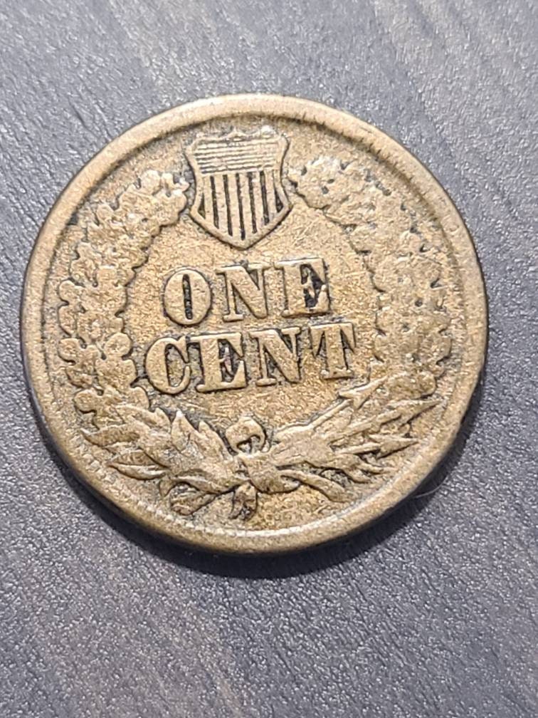 1860 indian head penny, very fine, rare civil war era, American coin collecting