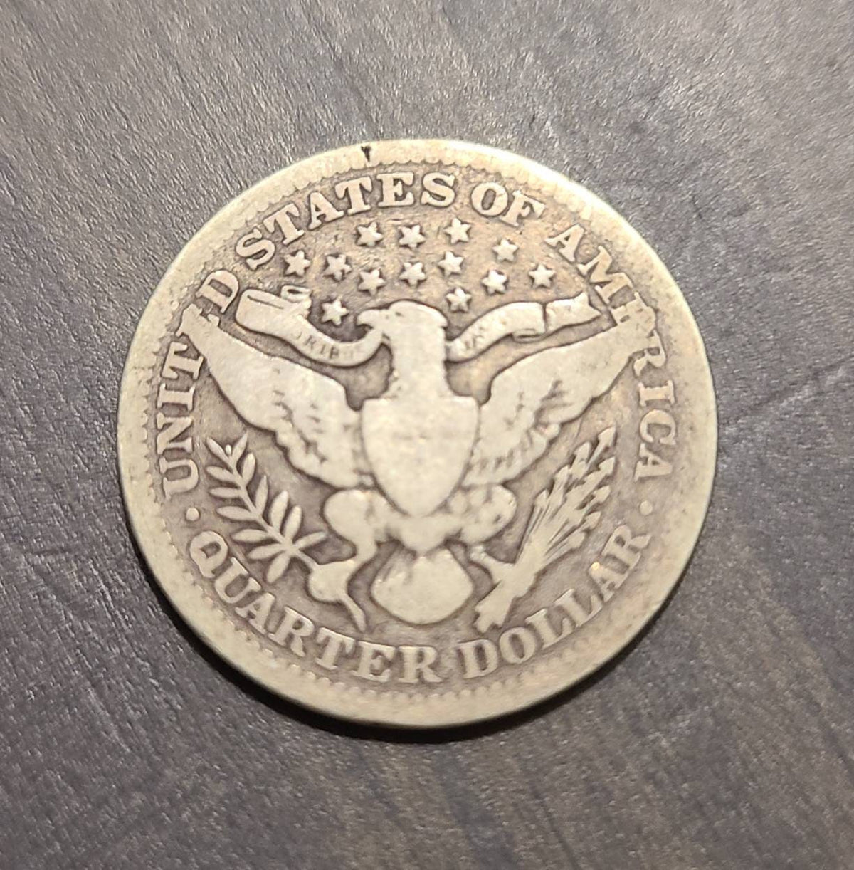 1903 barber silver quarter, antique higher us coin very rare date American coin collecting