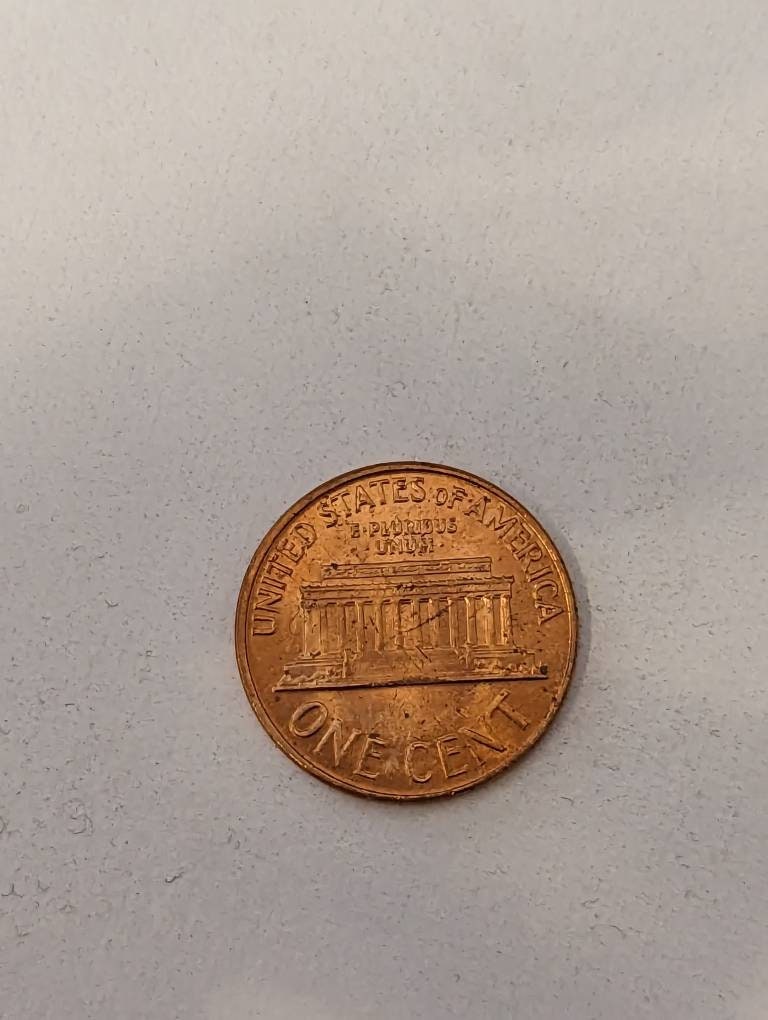 1961 gem UNC copper Lincoln cent, mint state red, fresh from a roll