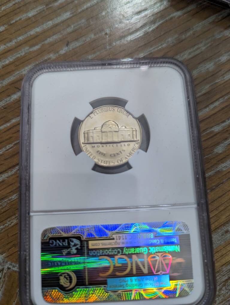 1964 proof Jefferson nickel, ngc graded flawless proof 69 slabbed coin, incredibly collectible