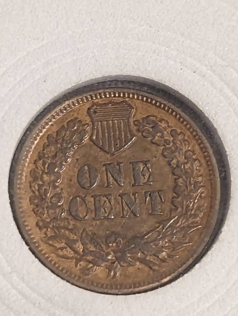 1888 indian head cent, rare variety, almost uncirculated plus condition, American antique coin collecting, gifts for him 2022