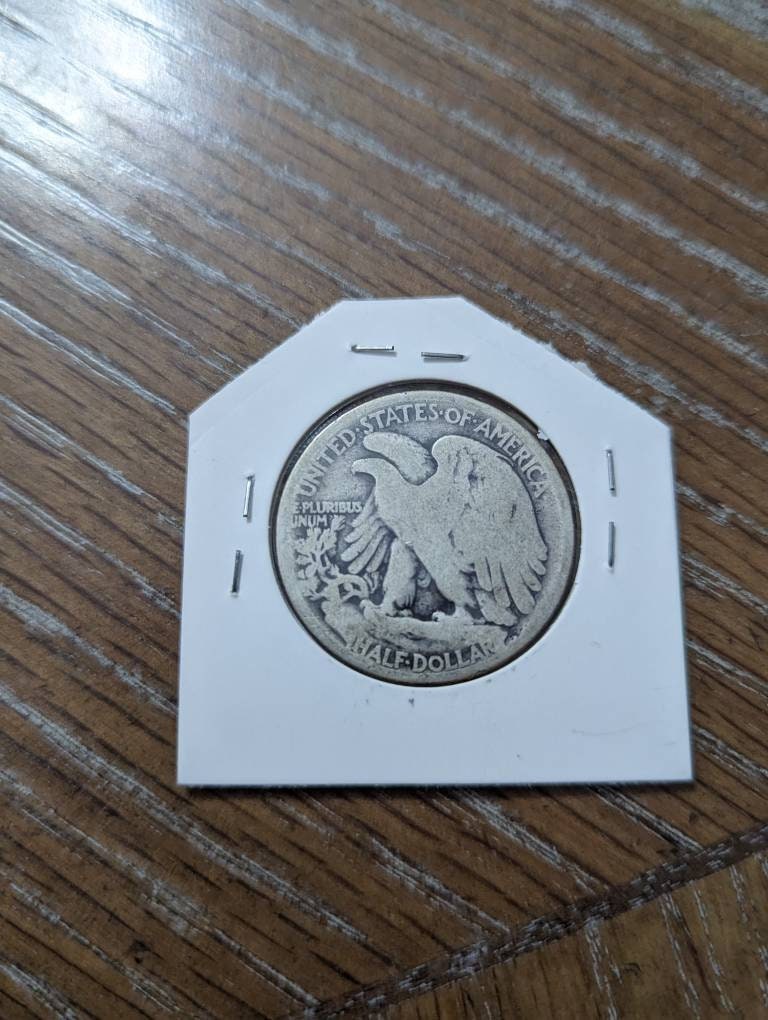 1917p walking liberty half dollar, original good coin 90 percent silver, with bonus silver Roosevelt dime