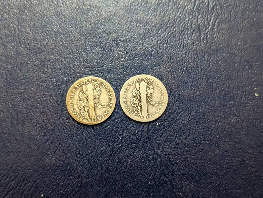 1916 and 1916s mercury dimes