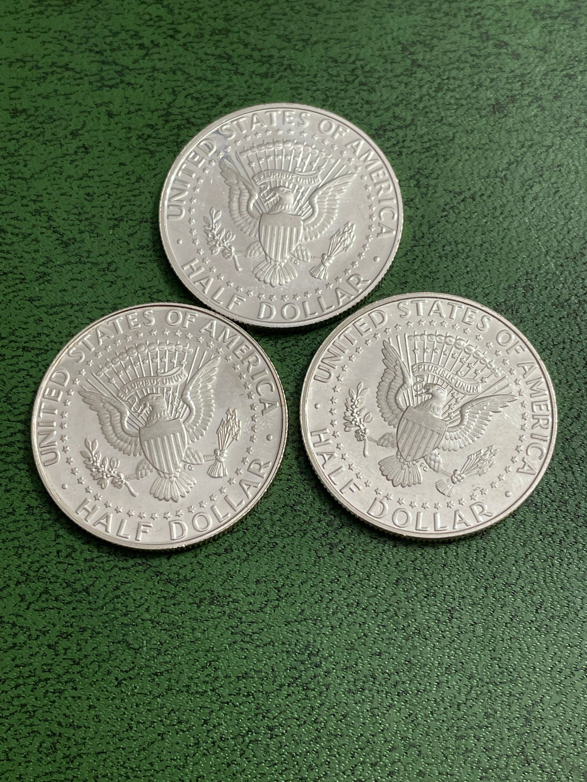 3 Silver .50 cent half dollars proofs
