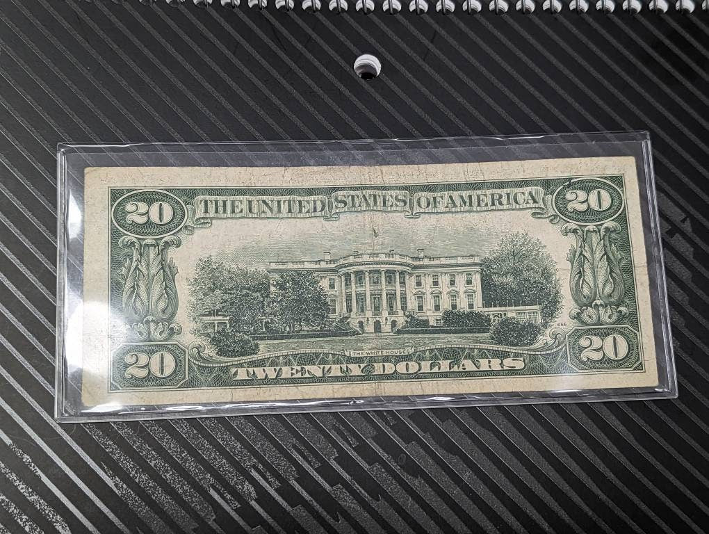 1934a lime green seal 20 dollar bill high grade, nice condition antique paper money