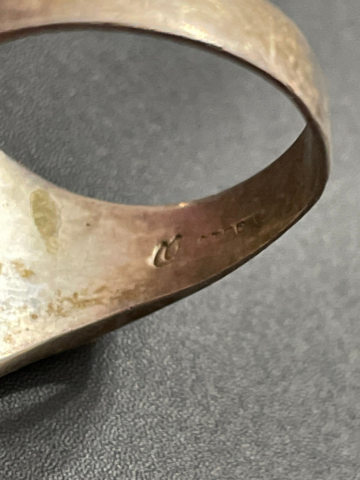 men's sterling silver floral ring, size 10.5