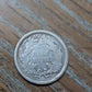Lovely 1869 silver half dime coin