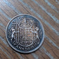 Rare Canadian 1943 silver large Half dollar coin toned