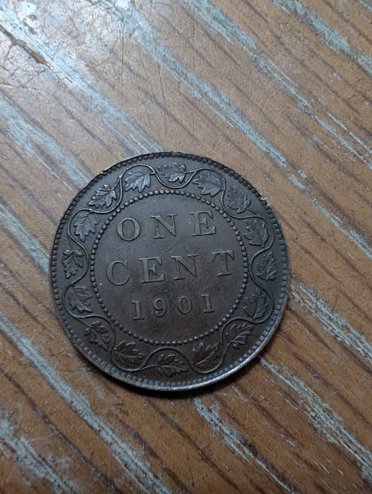 High grade 1901 queen Victoria large cent coin