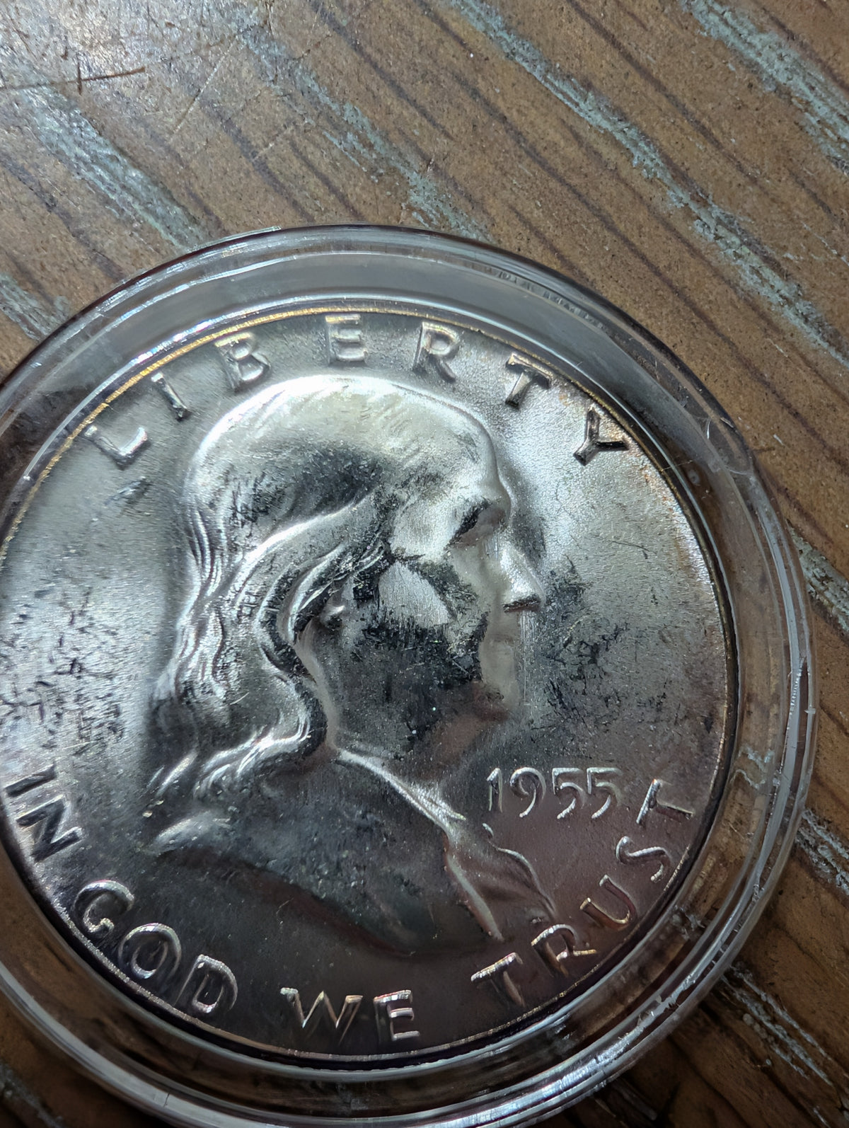1955 key date Franklin half dollar bugs bunny variety