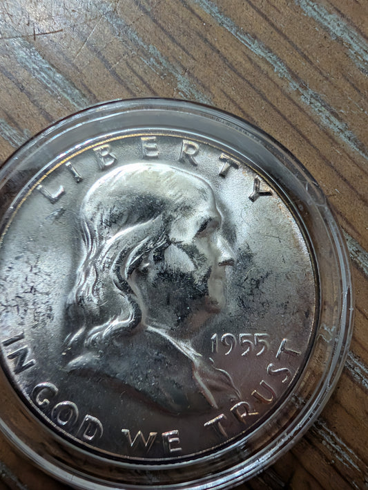1955 key date Franklin half dollar bugs bunny variety