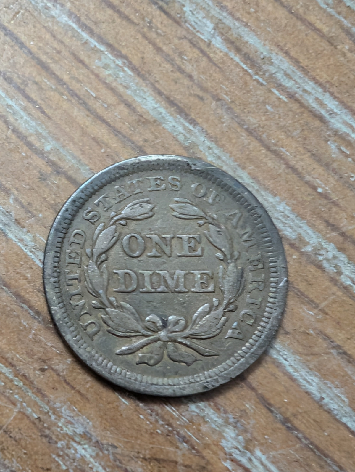 1856 no arrows seated liberty dime coin