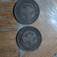 Rare 1887 and 1888 Canada queen Victoria large cents