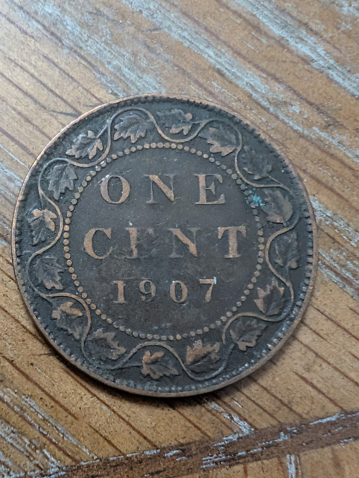 1907h key date king George large cent