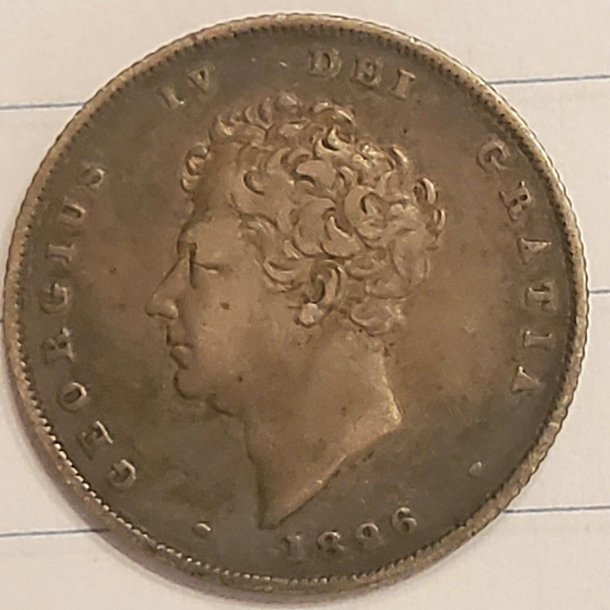 1832 British shilling extra fine rare old coin