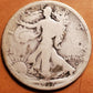 1917d obverse key date walking liberty silver half dollar