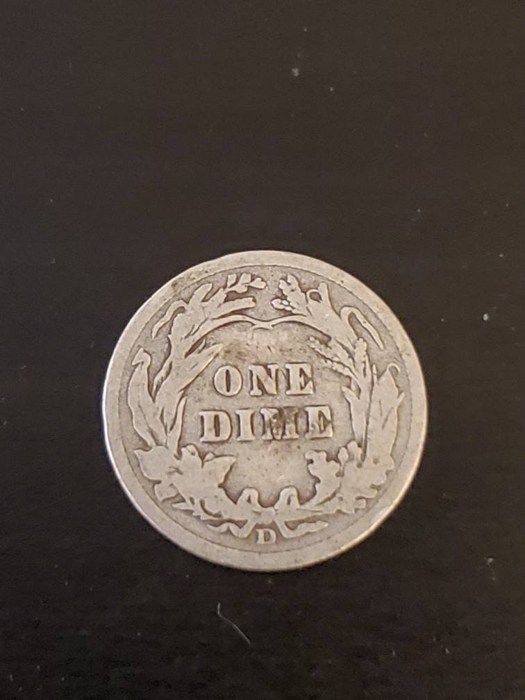 Barber silver dime random dates old silver coin